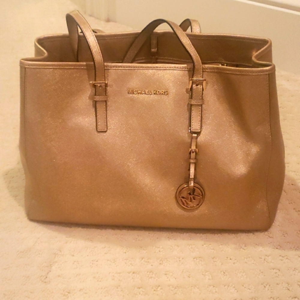 Michael Kors Metallic Gold Tote